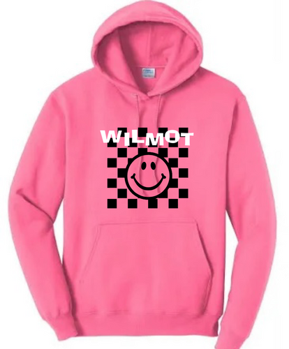 WILMOT Neon Checkerboard Pullover Hoody