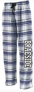 BRAESIDE White/Black Flannel Pant