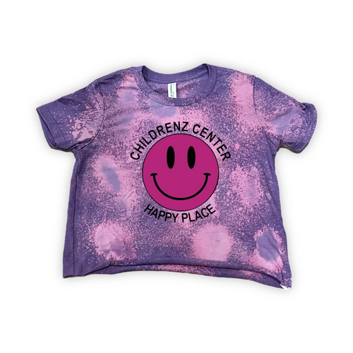 CHILDRENZ CENTER  Bleached Happy Place Tee