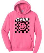 Load image into Gallery viewer, CHVE Neon Checkerboard Hoody