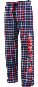 COHO BLUE/RED PLAID FLANNEL PANT