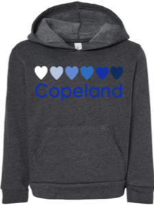 Copeland Blue Hearts Pullover Hoodie