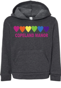 Copeland Rainbow Hearts Pullover Hoodie