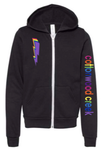 COTTONWOOD Rainbow Zip Hoody