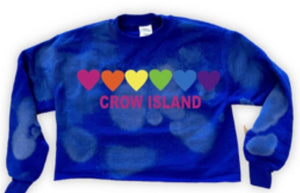 Crow Island Bleached Crop Sweatshirt