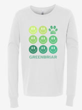 Load image into Gallery viewer, GREENBRIAR Stacked Smiley Long Sleeve Tee