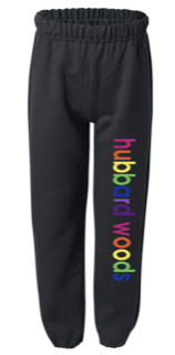 HUBBARD WOODS Rainbow Letters Sweatpants