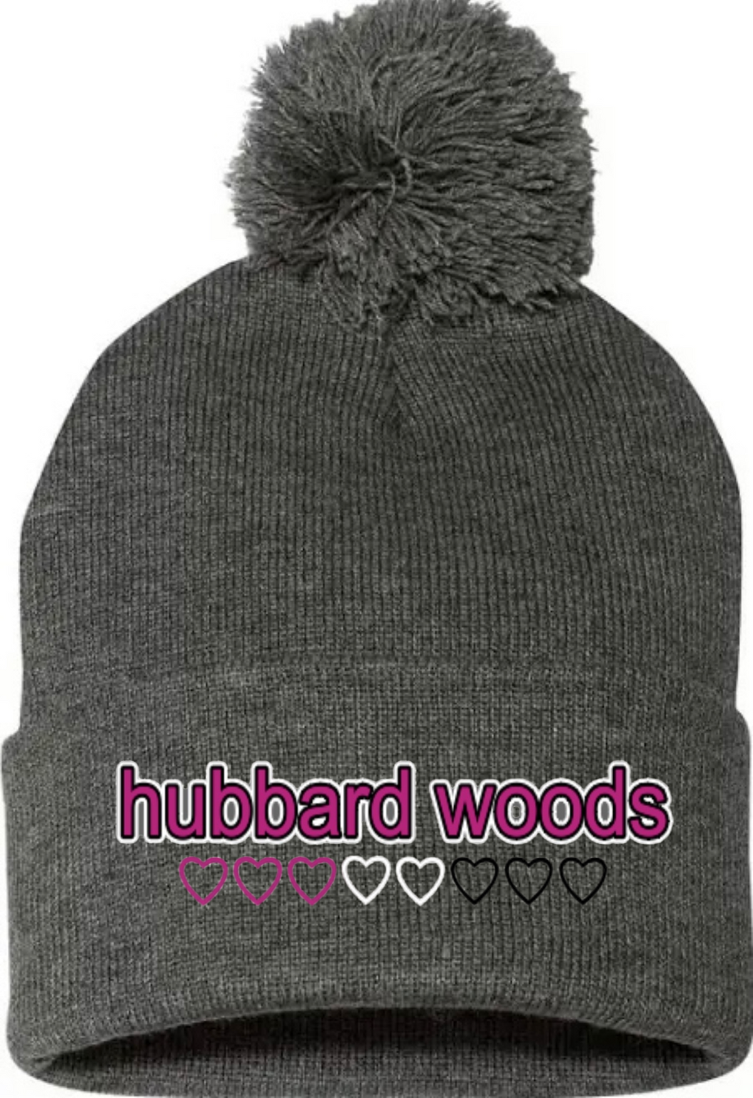 HUBBARD WOODS Hearts Knit Hat