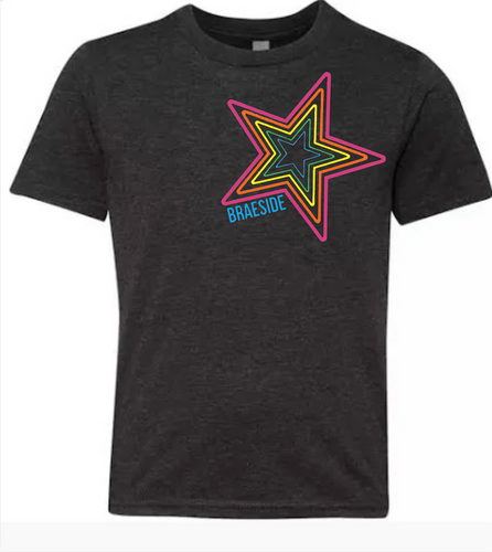 BRAESIDE Neon Star Tee