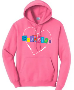 BRAESIDE Neon Heart Hoodie