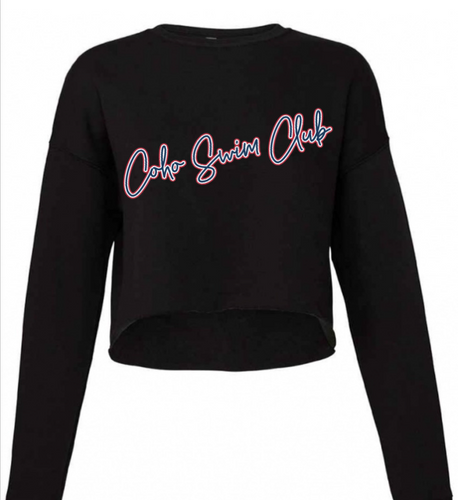 COHO Cursive Cropped Crew