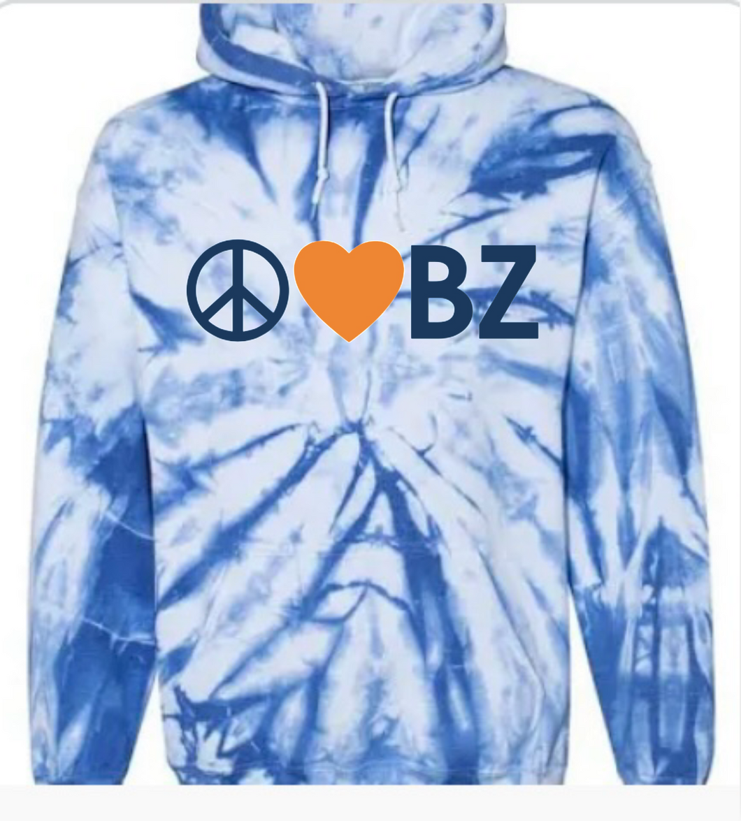 BE ZELL Peace and Love Hoody