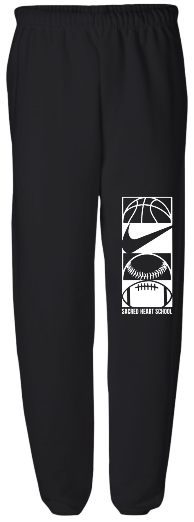 SACRED HEART Stacked Sports Sweatpants