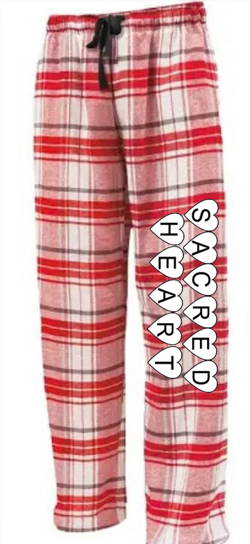 SACRED HEART Multi Hearts Flannel Pants