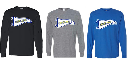 Copeland Blue Pennant Long Sleeve Tee