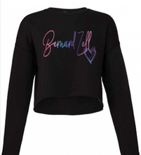 Load image into Gallery viewer, BERNARD ZELL Cursive Raw Edge Crewneck