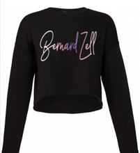 Load image into Gallery viewer, BERNARD ZELL Cursive Raw Edge Crewneck