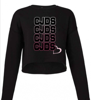 CJDS Repeat Cropped Crewneck Sweatshirt