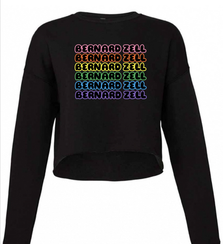 BERNARD ZELL Repeat Raw Edge Crewneck