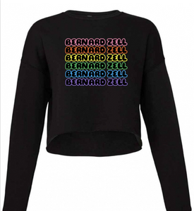 BERNARD ZELL Repeat Raw Edge Crewneck