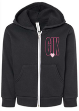 Load image into Gallery viewer, GJK Monogram Zip Hoody