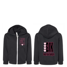 Load image into Gallery viewer, GJK Monogram Zip Hoody