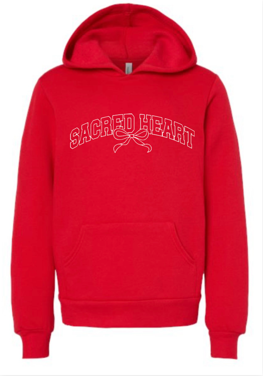 SACRED HEART Bow Hoody