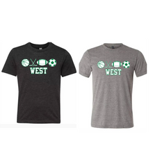Load image into Gallery viewer, West Multi Sports Tee