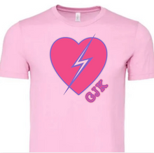 Load image into Gallery viewer, GJK  Rainbow Bolt Tee