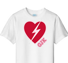 Load image into Gallery viewer, GJK  Rainbow Bolt Tee
