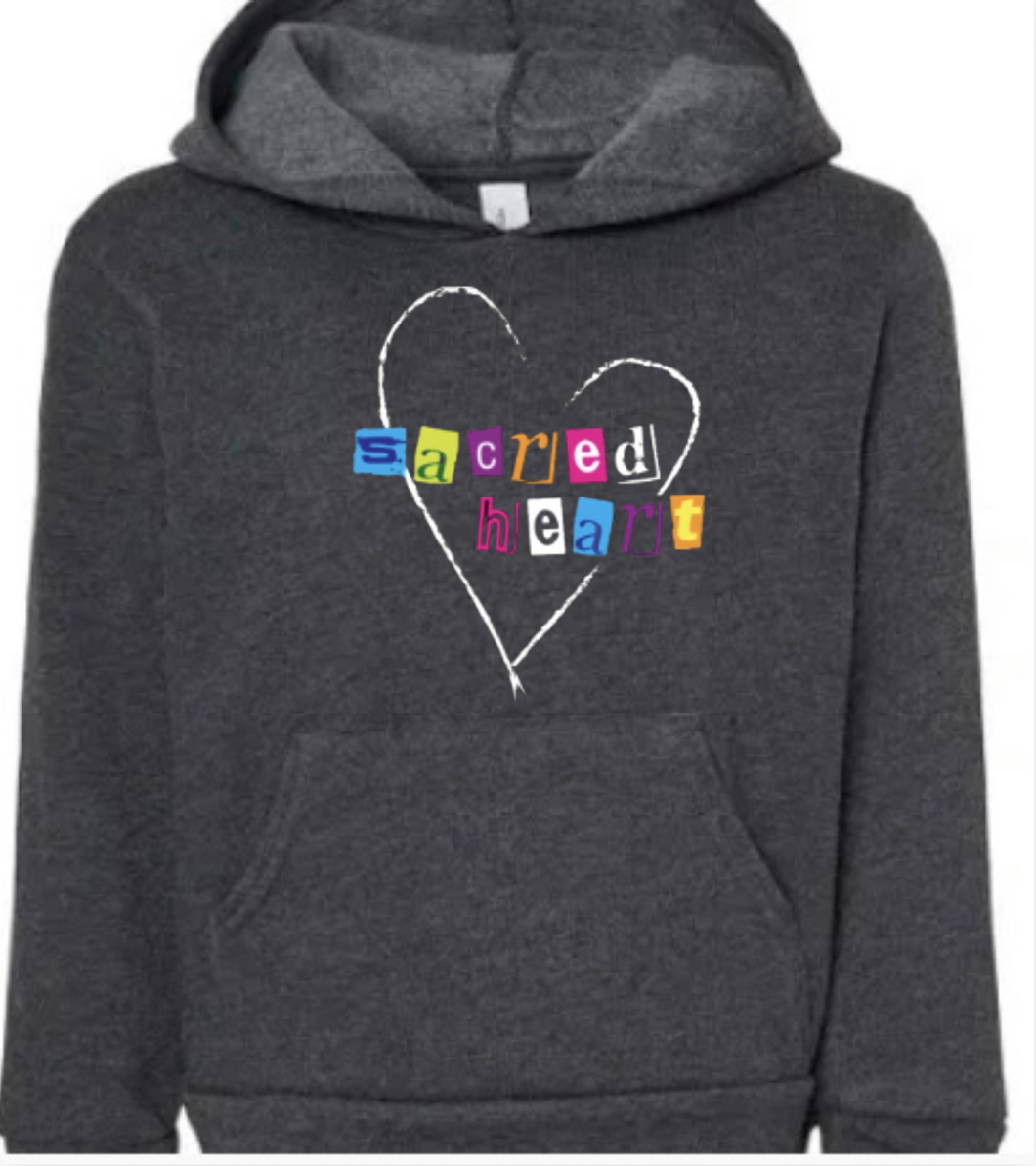 SACRED HEART Magazine Heart Pullover Hoodie