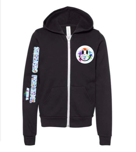SPS Splatter Smiley Zip Up Hoody