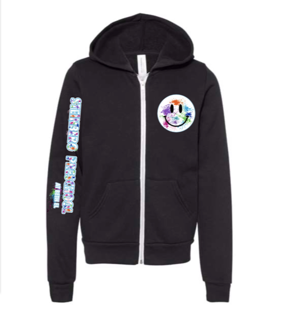 SPS Splatter Smiley Zip Up Hoody
