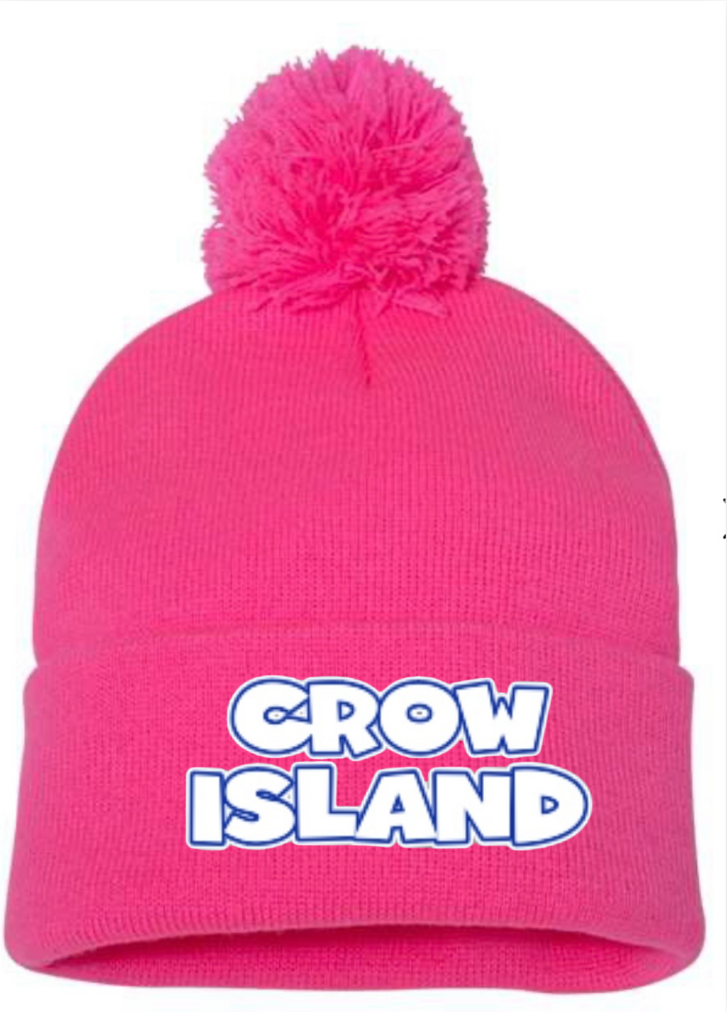 Crow Island Pink Pom Beanie - Order by 11/20 for Book Fair Delivery